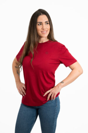 CAMISETA ECO HIBISCUS RED MUJER