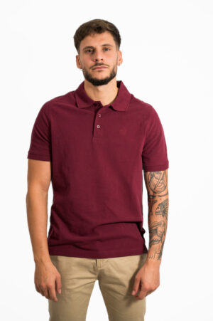 POLO DE PUNTO PIQUÉ WINE