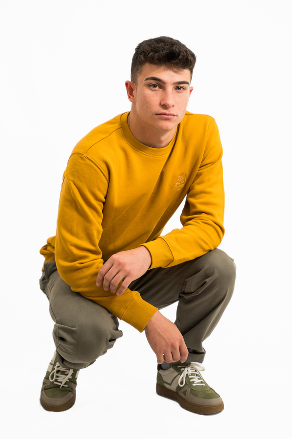 SUDADERA ECO CUELLO REDONDO CURCUMA - Imagen 3