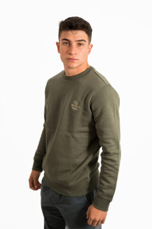 SUDADERA ECO CUELLO REDONDO ORGANIC KHAKI