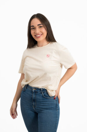 CAMISETA ECO RAW NATURAL MUJER