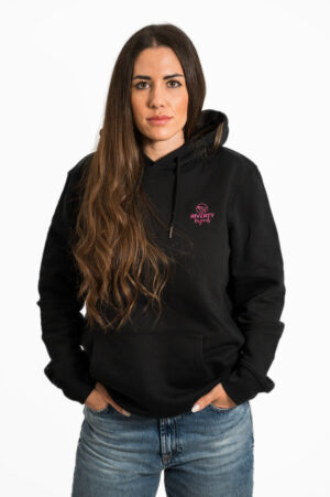 SUDADERA ECO CAPUCHA BLACK MUJER