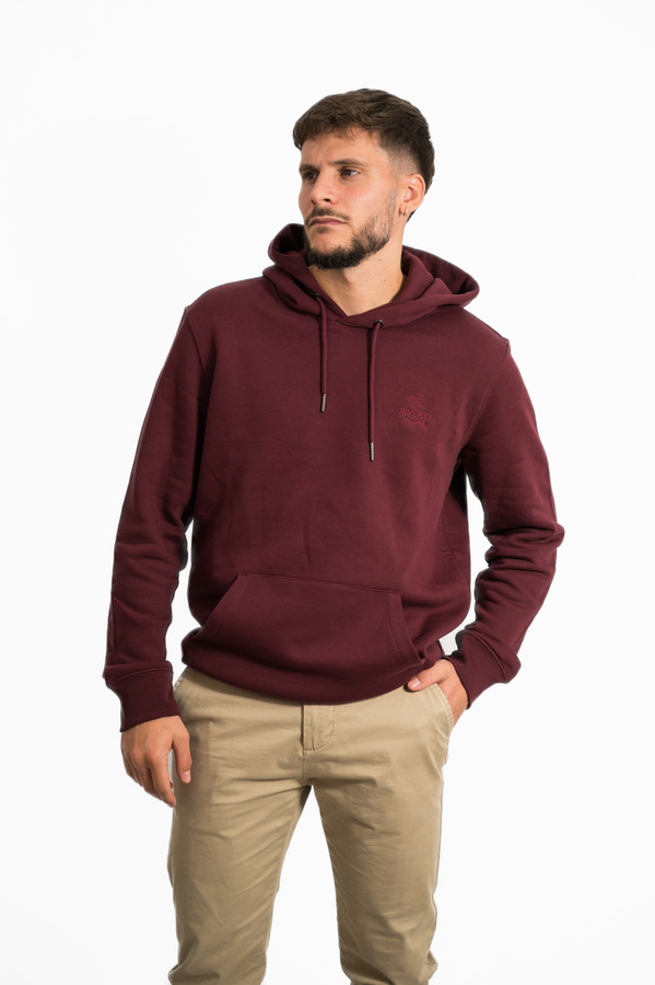 SUDADERA ECO CAPUCHA DARK CHERRY