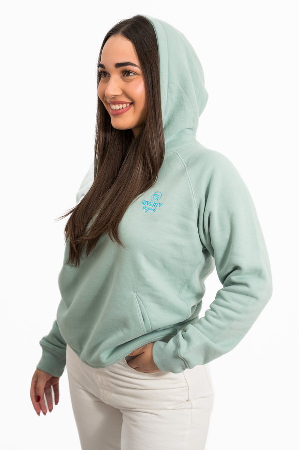 SUDADERA ECO CAPUCHA - HOMBROS CAÍDOS JADE GREEN - Imagen 4