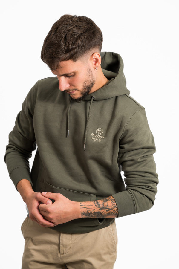 SUDADERA ECO CAPUCHA ORGANIC KHAKI