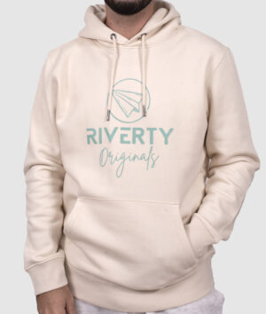 SUDADERA ECO CAPUCHA RAW NATURAL