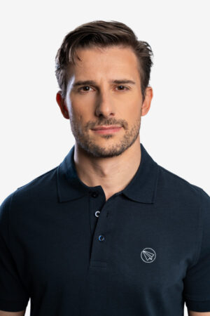 Polo de Punto Piqué Navy