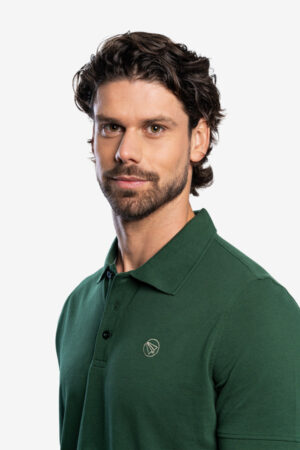 Polo de Punto Piqué Forest Green