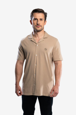 Camisa de punto jersey manga corta